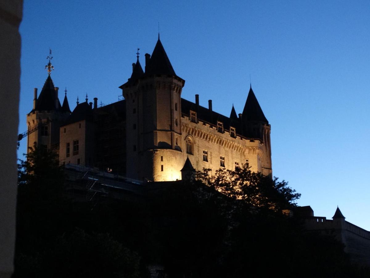 Vue Splendide Sur Chateau Saumur Buitenkant foto